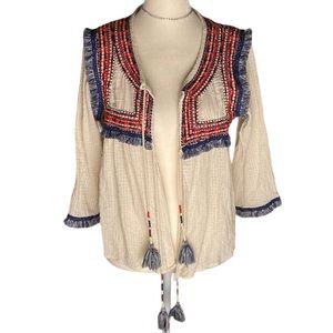 Ivy Jane Embroidered Fringe Top